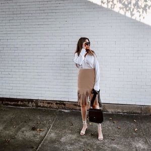 Gianni Bini fringe skirt